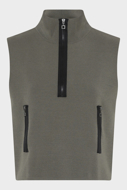 SARAH PACINI STRIK VEST OLIVEN