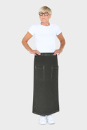 PLÜ PENCIL SKIRT OLIVEN