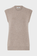 NILLE CASHMERE VEST BRUN